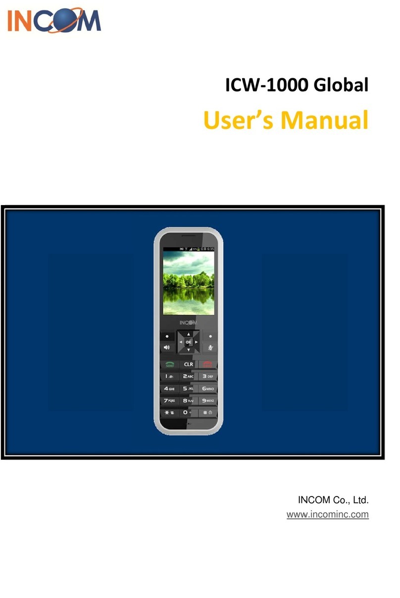 Incom ICW-1000 Global user manual Incom ICW-1000 Global user manual