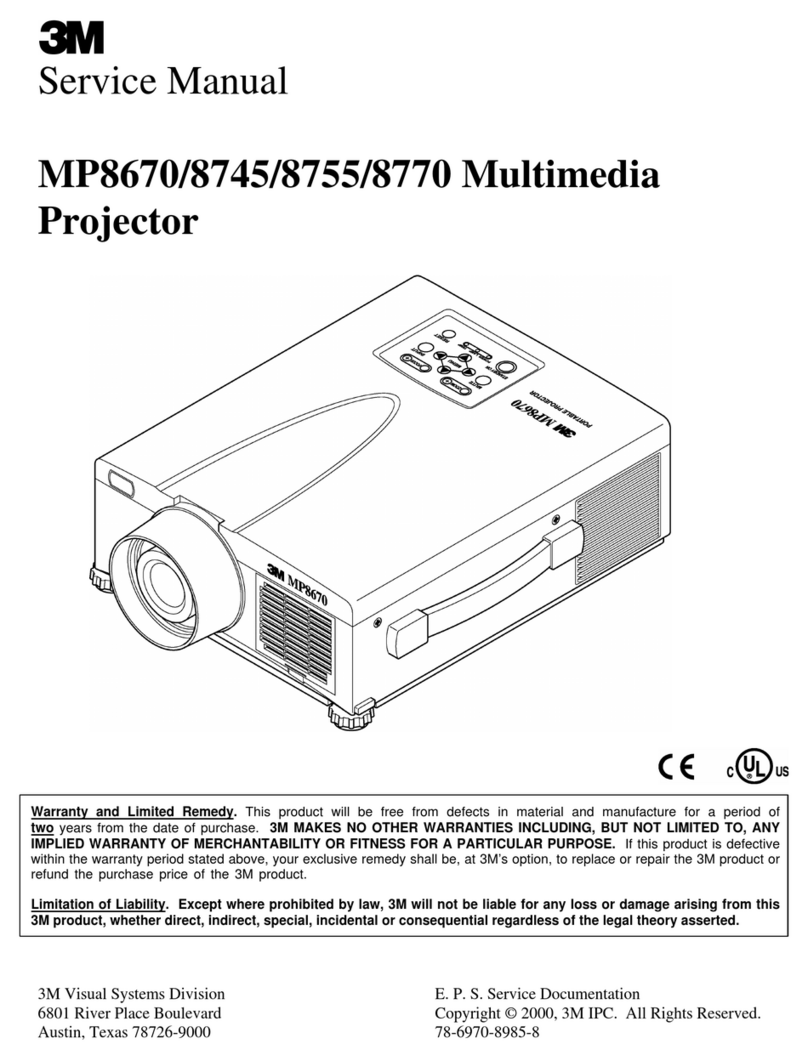 3M MP8670l User manual