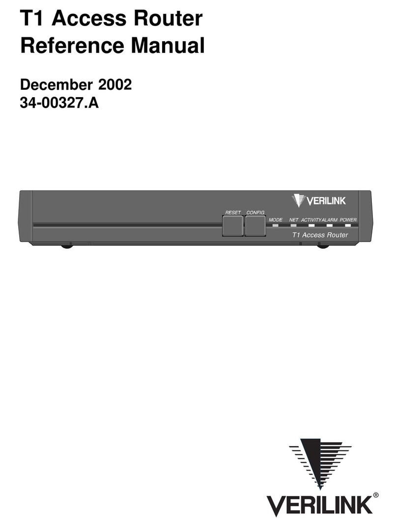 Verilink T1 User manual