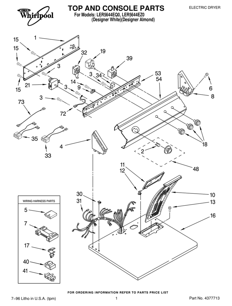 Whirlpool LER5644EQ0 parts list