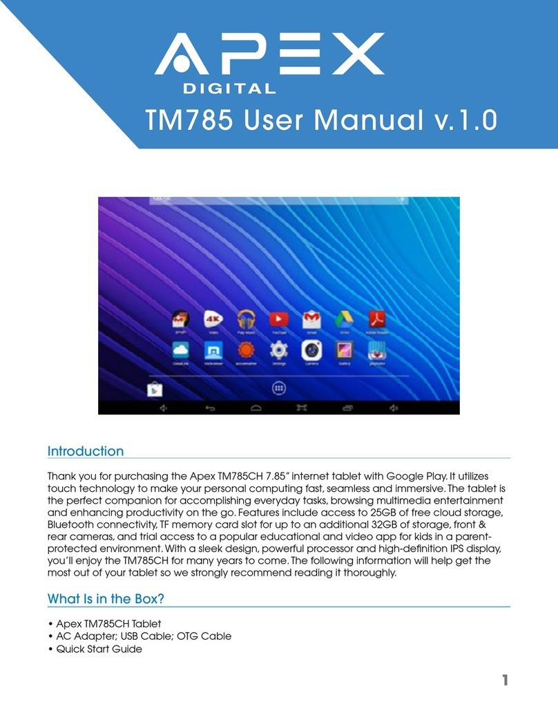 Apex Digital TM785CH User manual