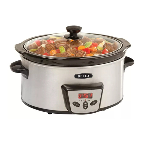 Bella 5Qt. Programmable Slow Cooker Technical specifications