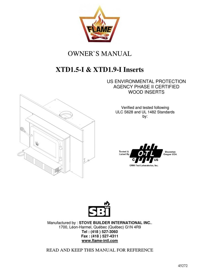 Stove Builder International XTD1.5-I owner's manual