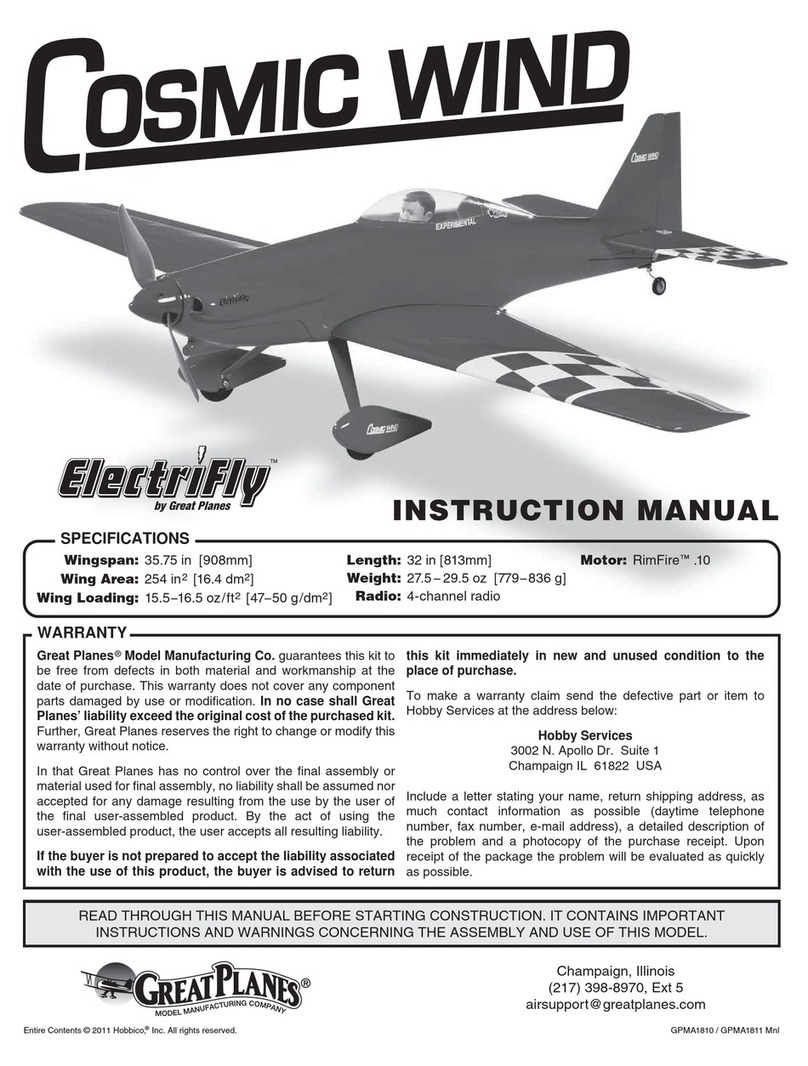 GREAT PLANES Cosmic Wind User manual