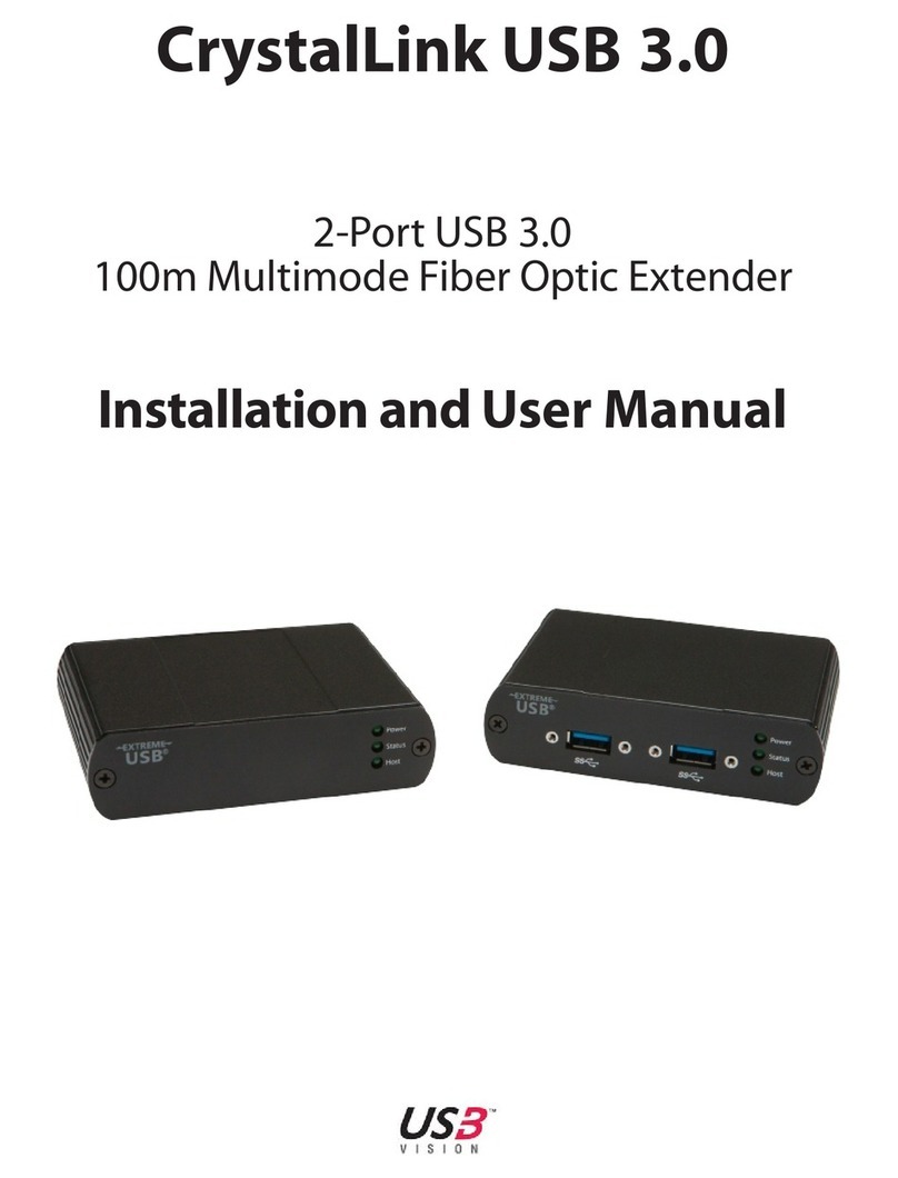 USB Vision CrystalLink USB 3.0 Installation and user manual