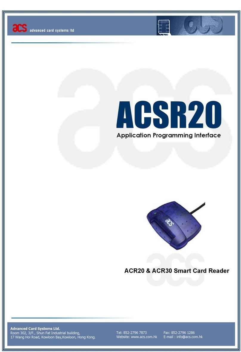 Advanced Card ACR20 Program reference manual