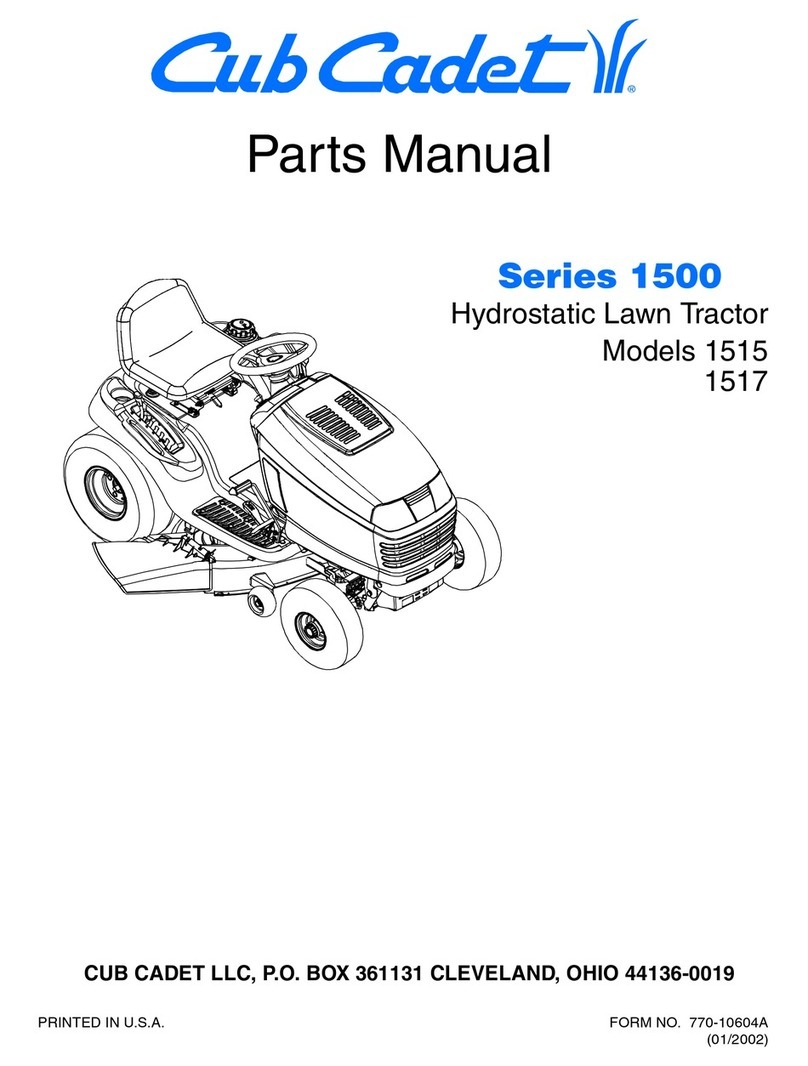 Cub Cadet 1515 Pars manual