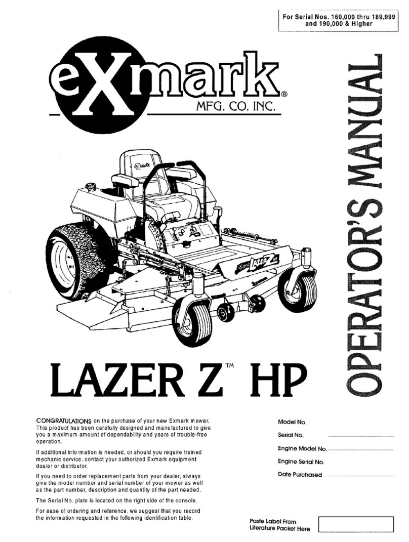 Exmark Lazer Z HP User manual