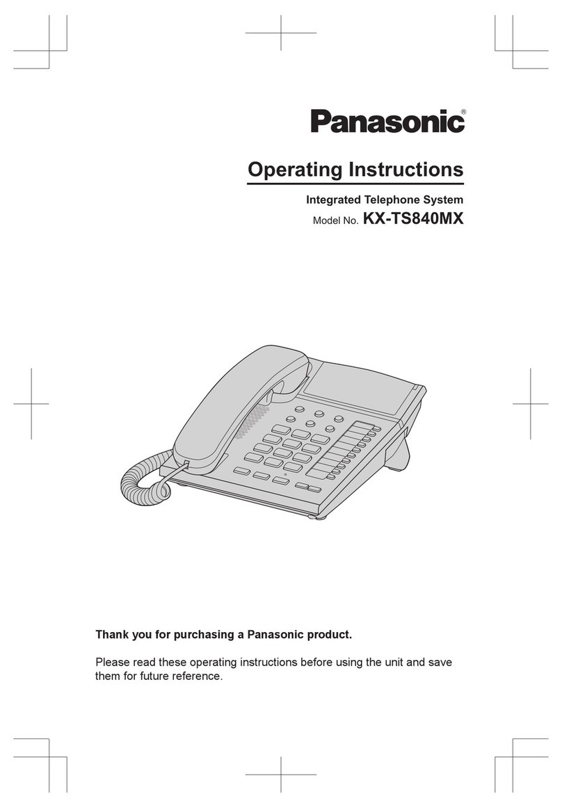 Panasonic KX-TS840MX User manual
