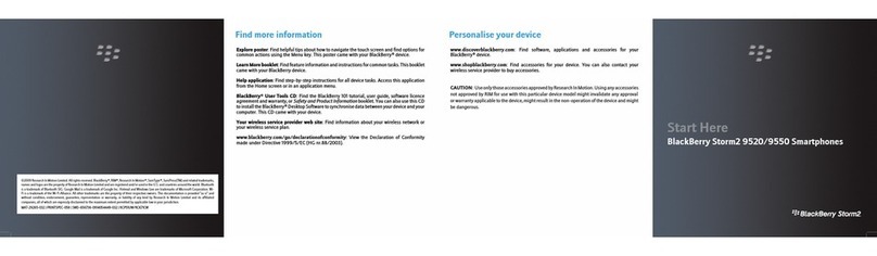 Blackbe;rry Storm2 9520 User manual