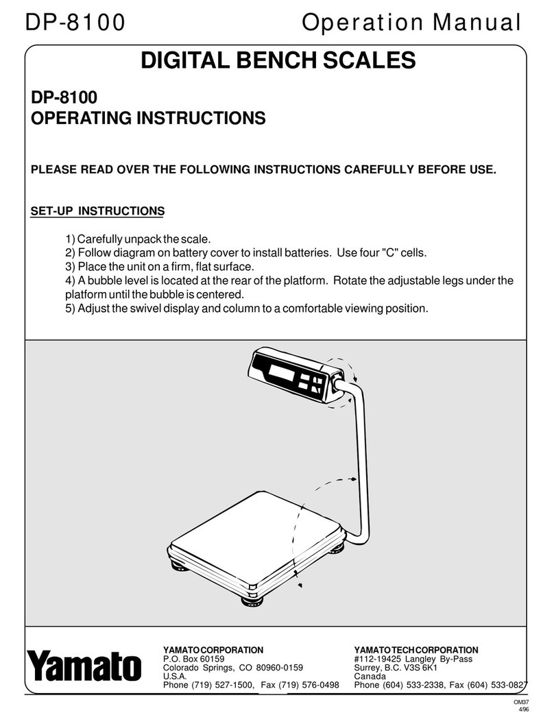 Yamato DP-8100 Operation manual