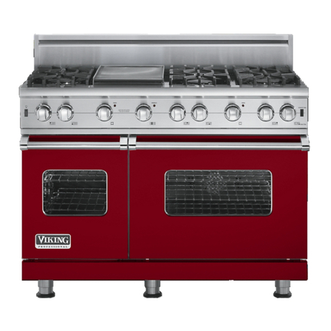 Viking Professional Custom Freestanding Gas & Gas Self-Clean Sealed Burner... Use & care manual