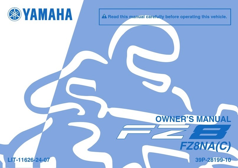 Yamaha FZ8-NA User manual
