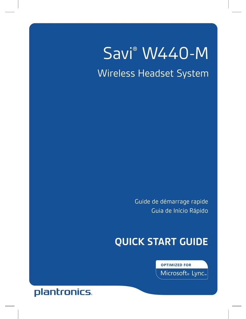 Plantronics Savi W440-M quick start guide