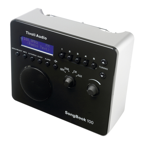 Tivoli Audio SongBook100 User manual Tivoli Audio SongBook100 User manual