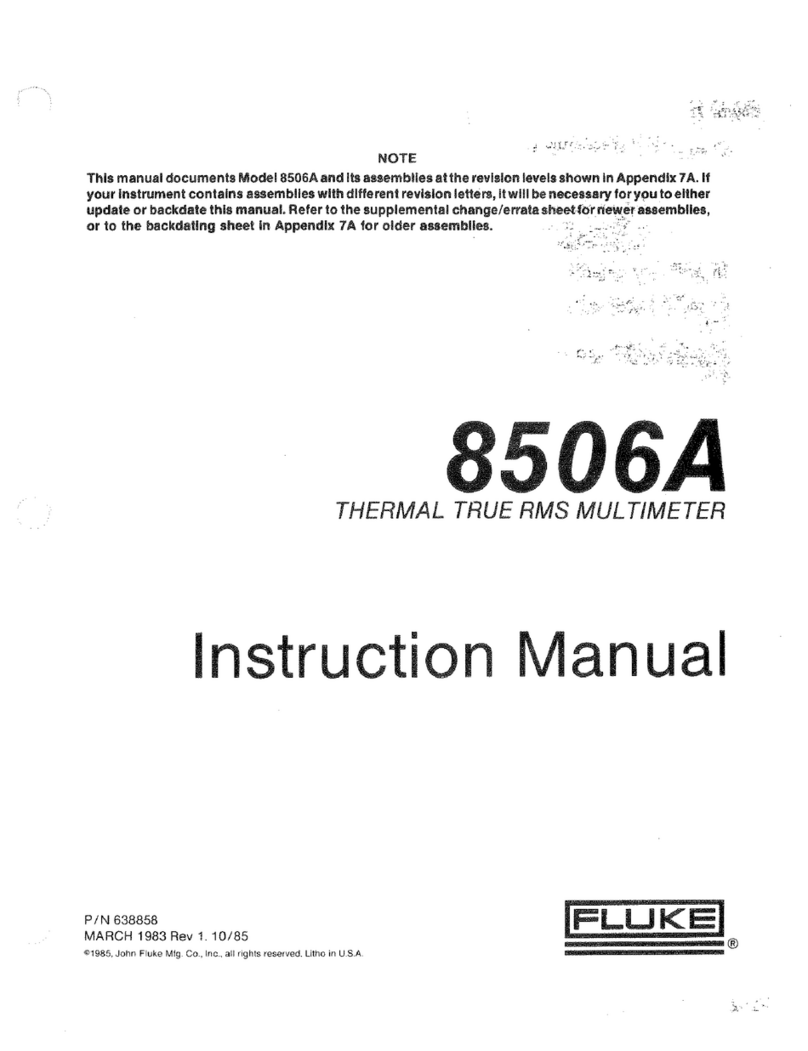 Fluke 8506A instruction manual