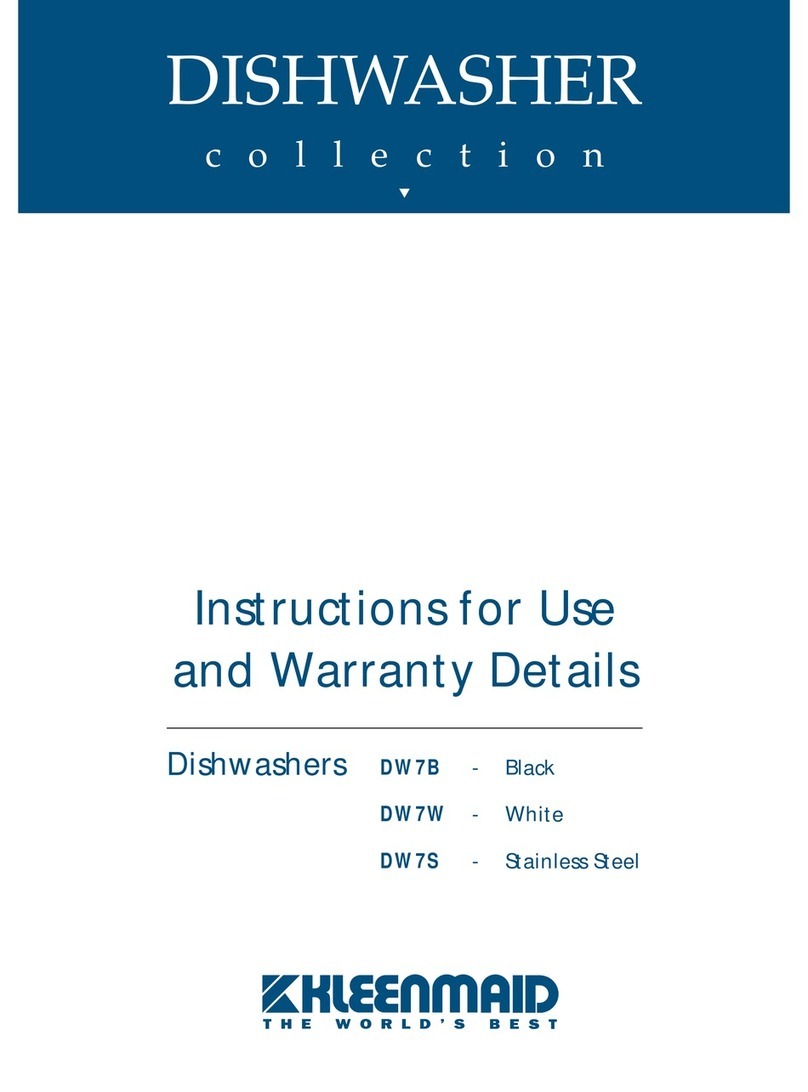Kleenmaid DW7B User manual