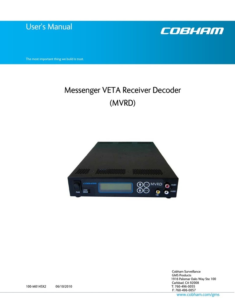 COBHAM Messenger VETA User manual