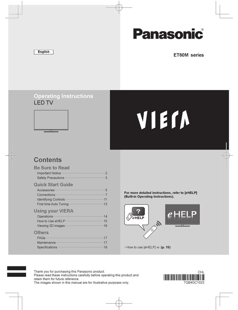 Panasonic Viera ET60M series User manual