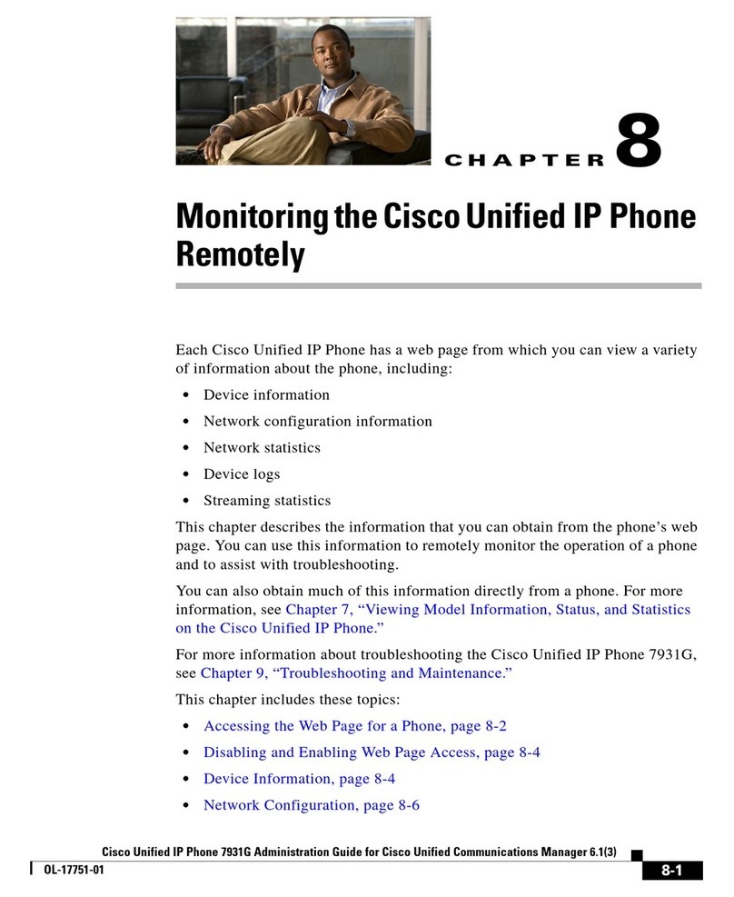 Cisco 7931G - Unified IP Phone VoIP Instruction Manual