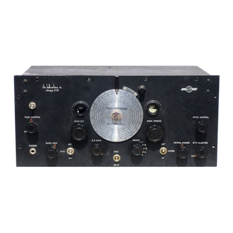 Hallicrafters SX-11 Super SKYRAIDER User manual