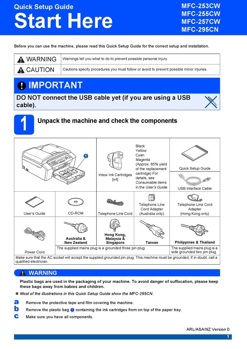 Brother MFC-253CW User manual