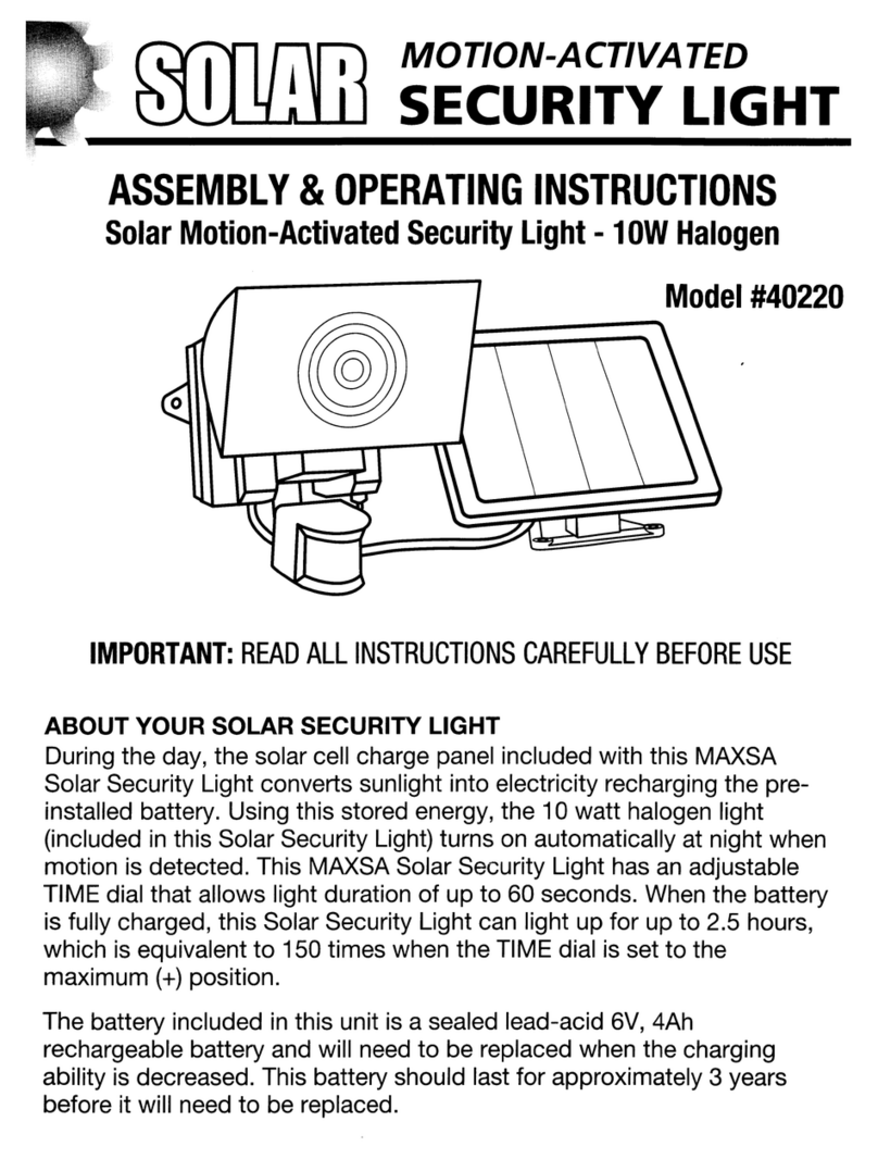 MAXSA 40220 Assembly & operating instructions