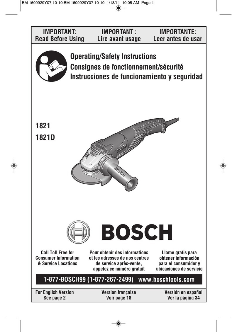 Bosch 1821 Assembly instructions