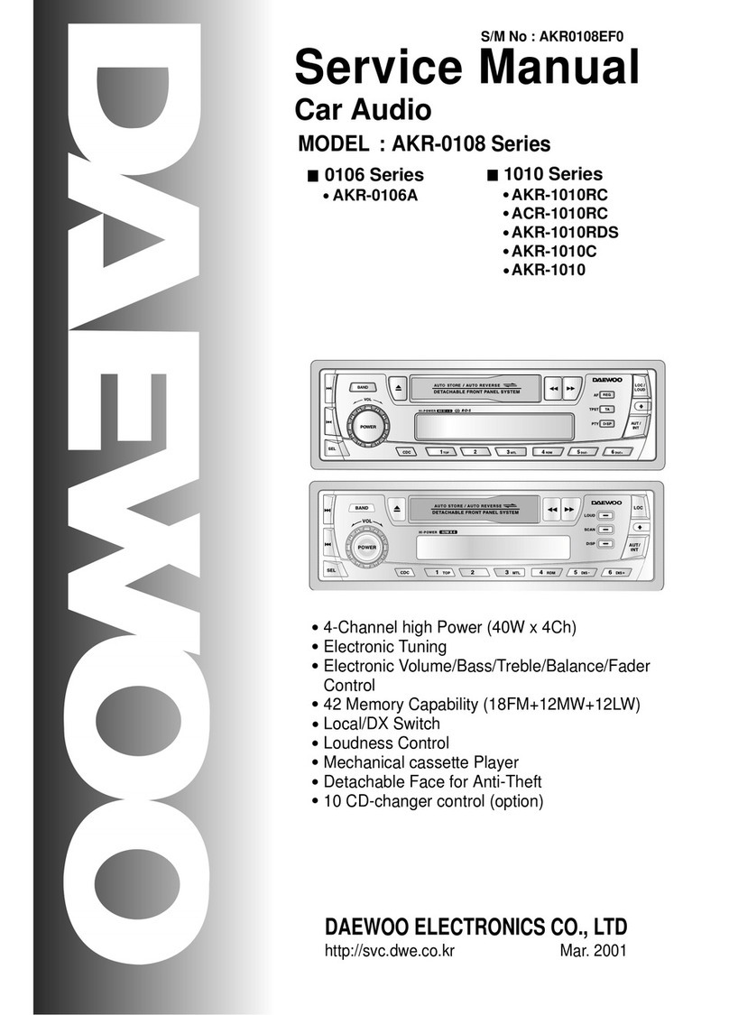 Daewoo AKR-0106A Service manual