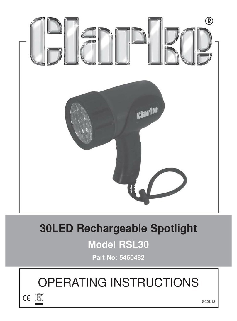Clarke RSL30 User manual