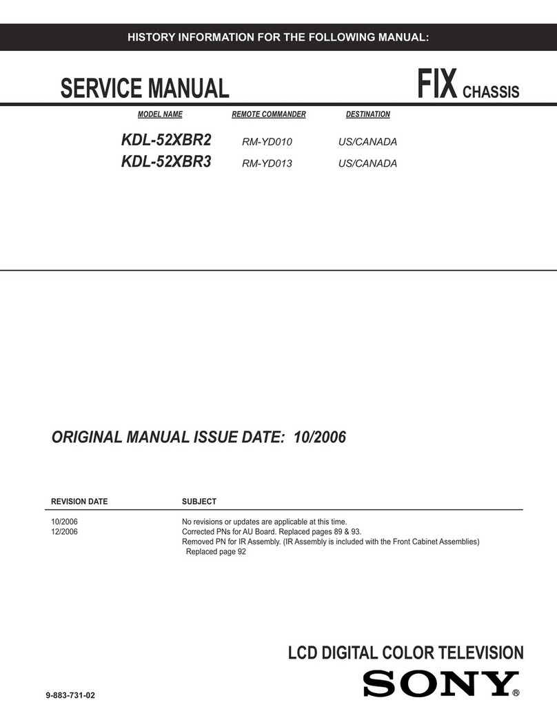 Sony BRAVIA KDL-52XBR2 User manual