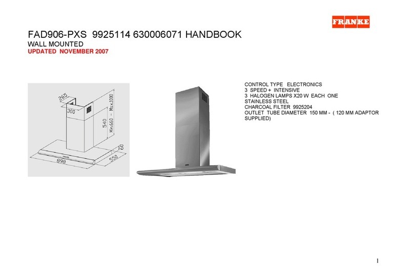 Franke Admiral FAD906-PXS User manual