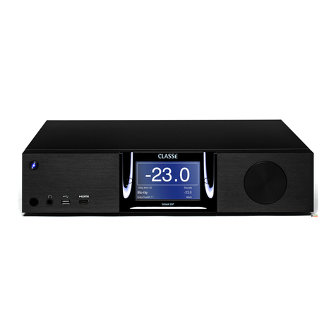 Classe Audio Sigma SSP User manual