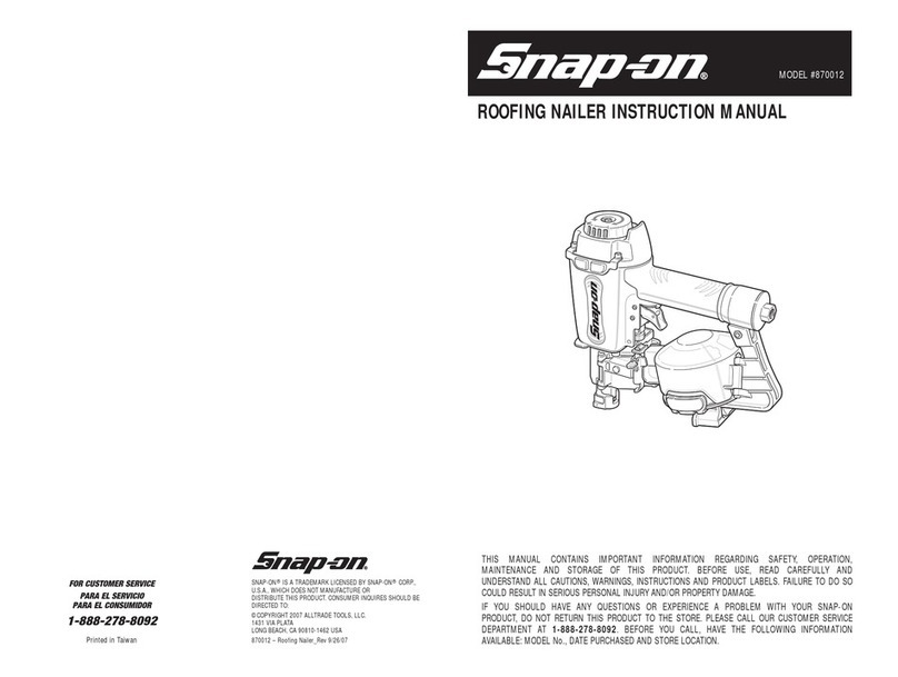 Snap-On 870012 instruction manual