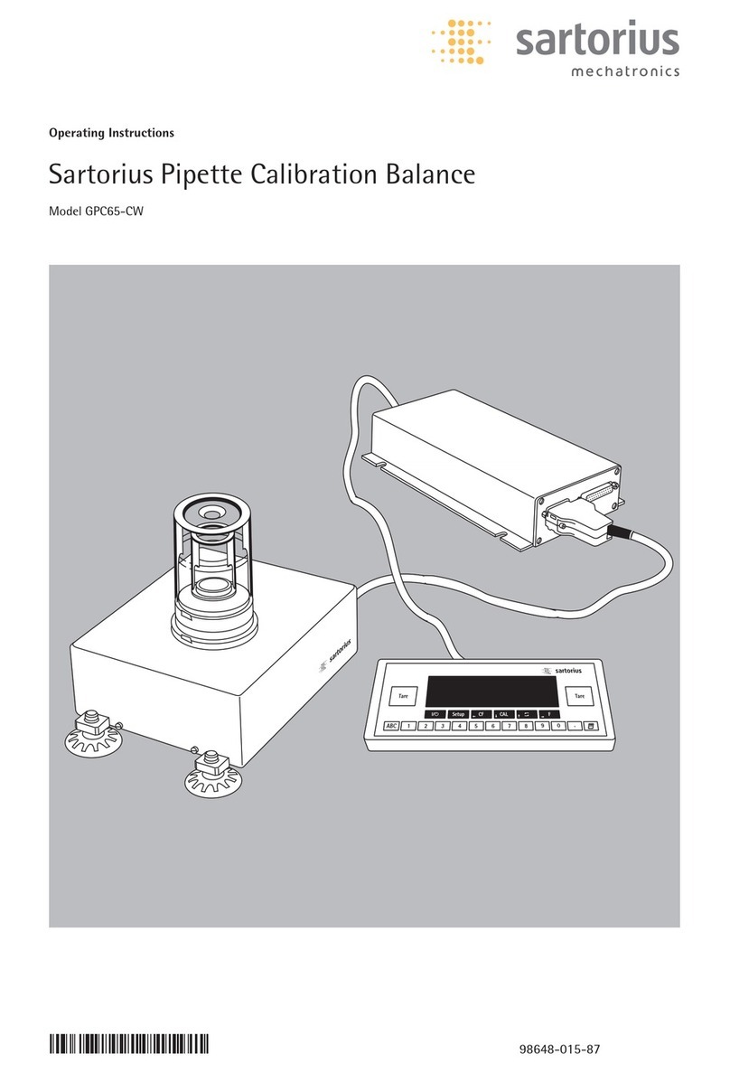 Sartorius GPC65-CW User manual