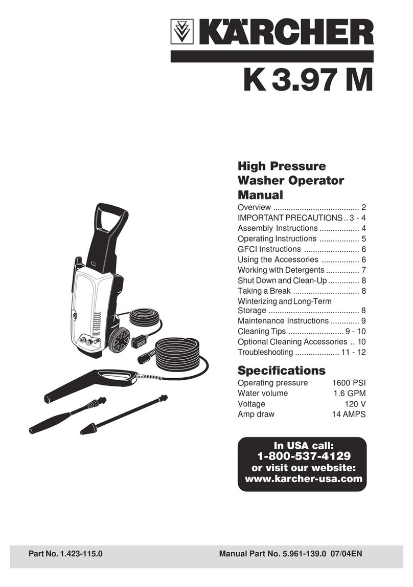 Kärcher K 3.67 M Operator's manual