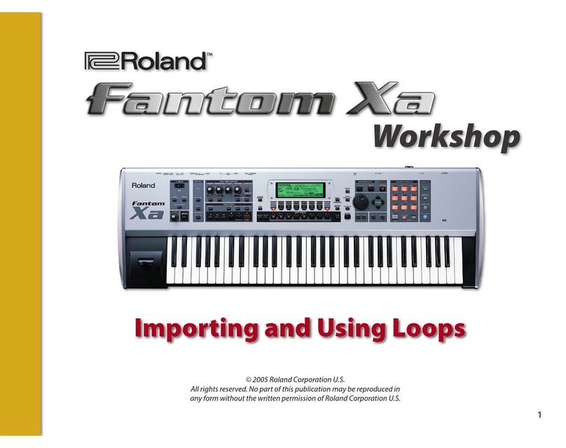 Roland Fantom-Xa Specification sheet