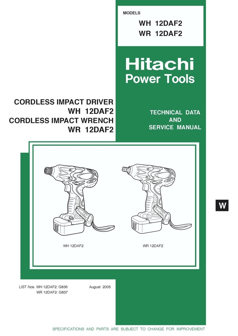 Hitachi WH 12DAF2 Manual