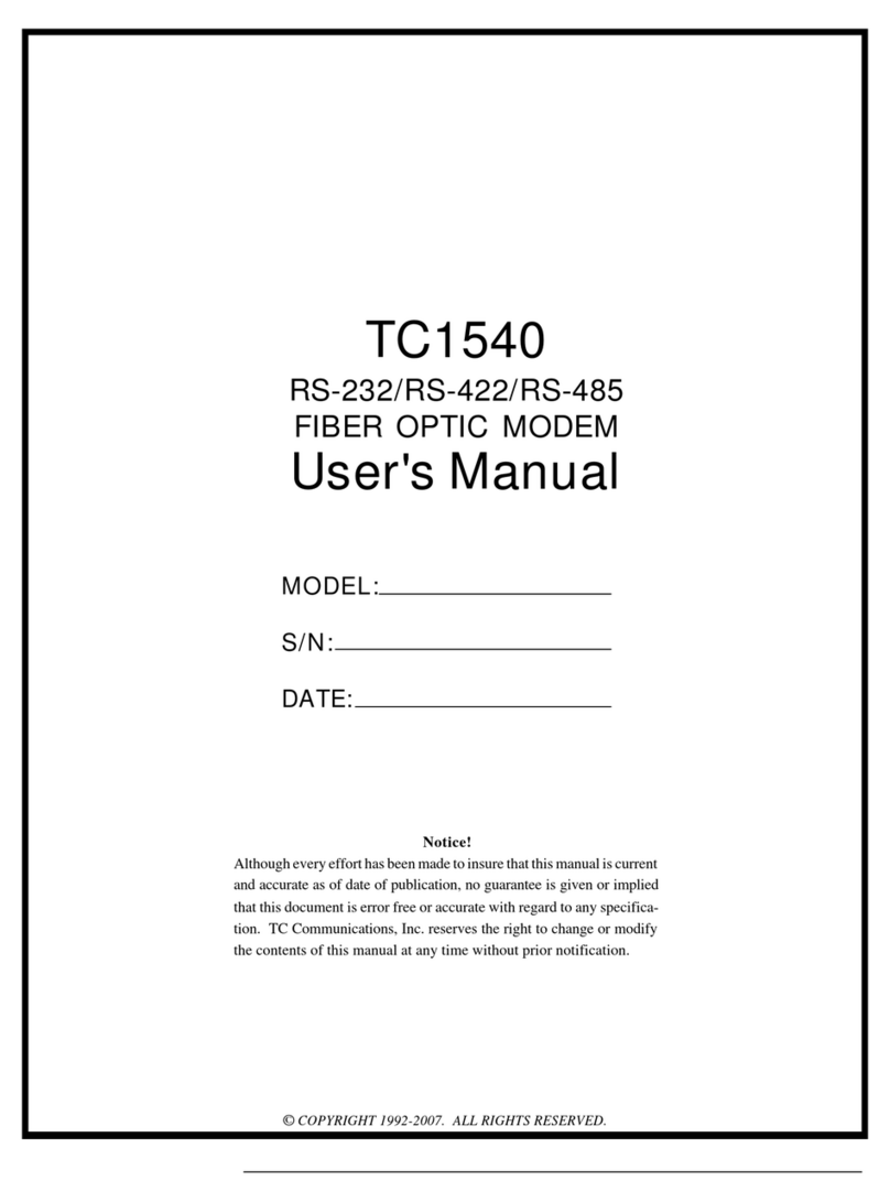TC Communications TC1540 user manual