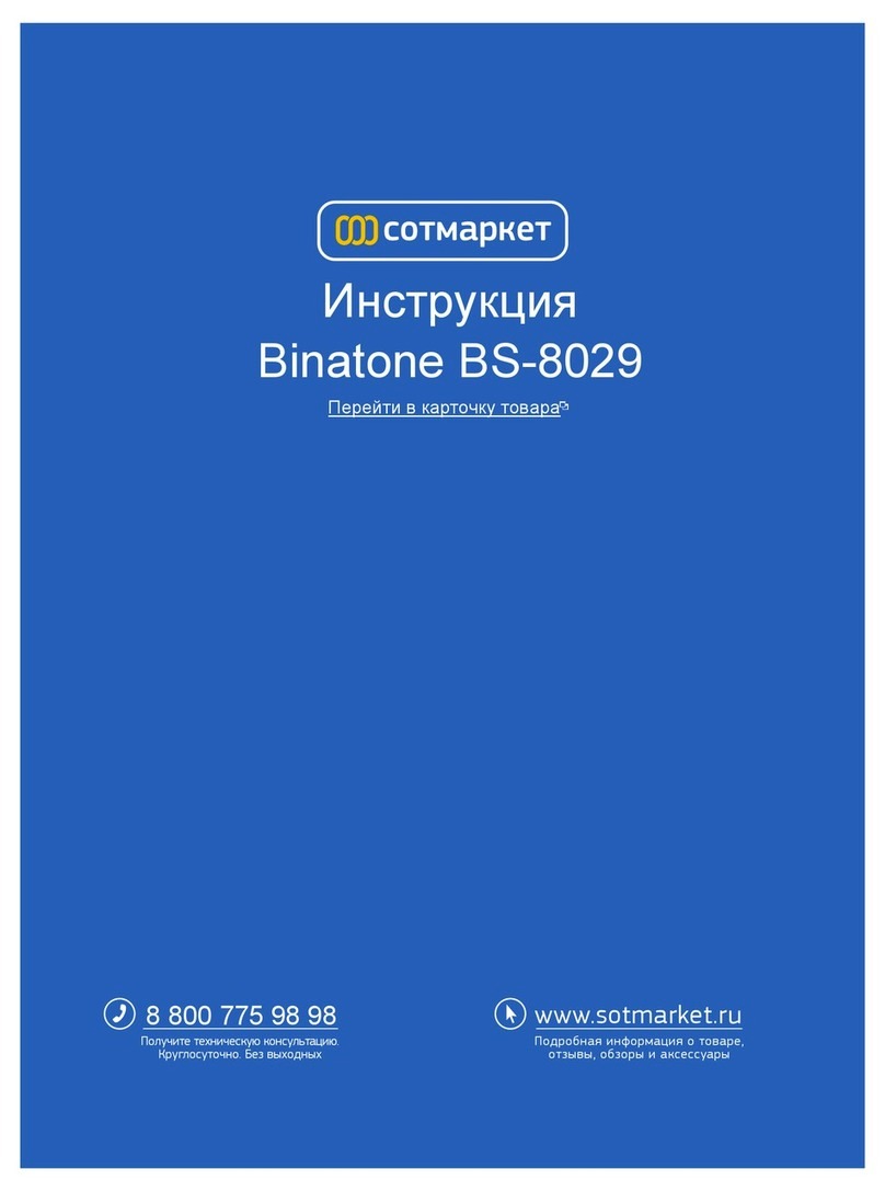 Binatone BS-8029 instruction manual