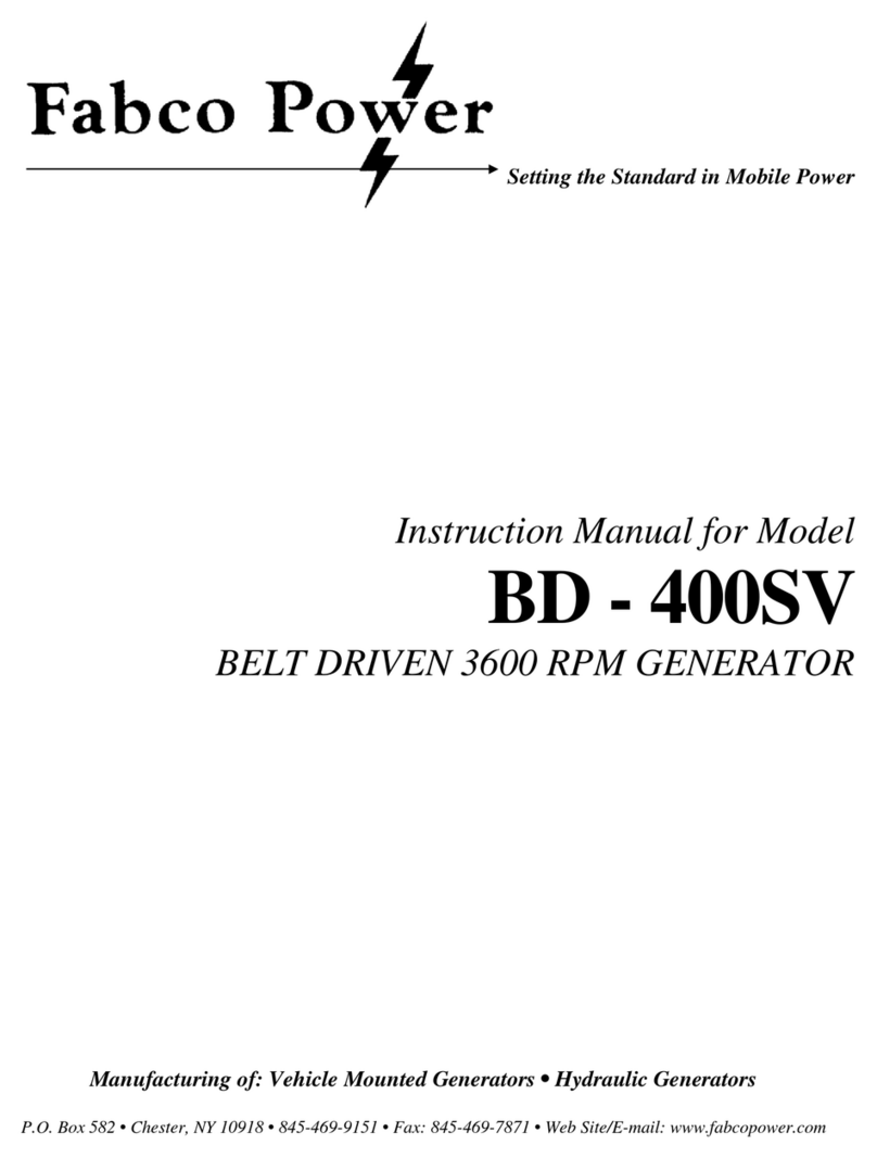 Fabco Power BD - 400SV instruction manual
