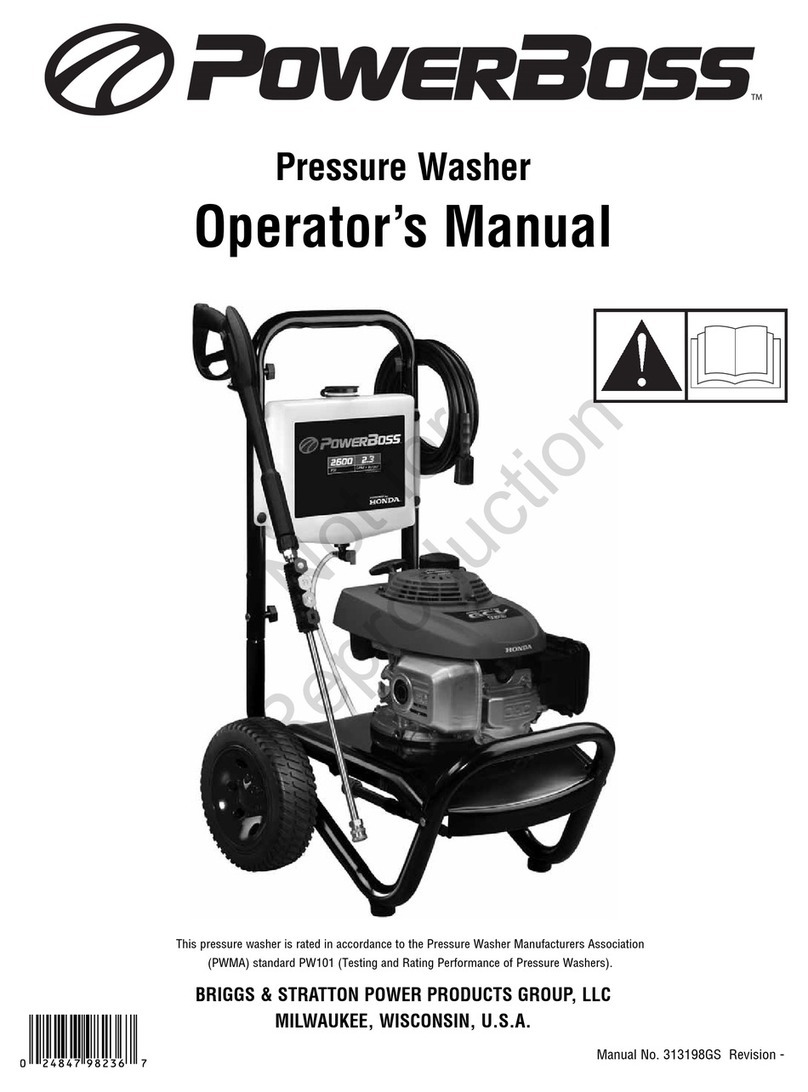 PowerBoss 2.600 PSI Operator's manual