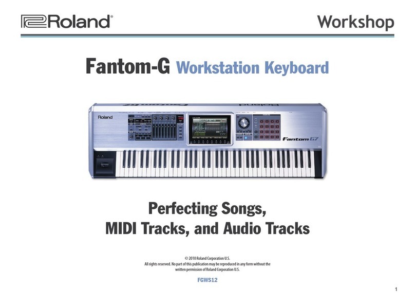 Roland Fantom G6 Specification sheet