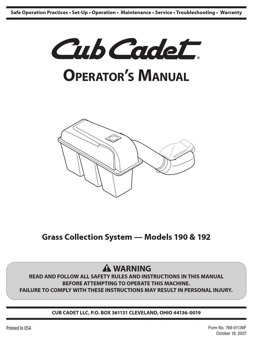 Cub Cadet 190 User manual
