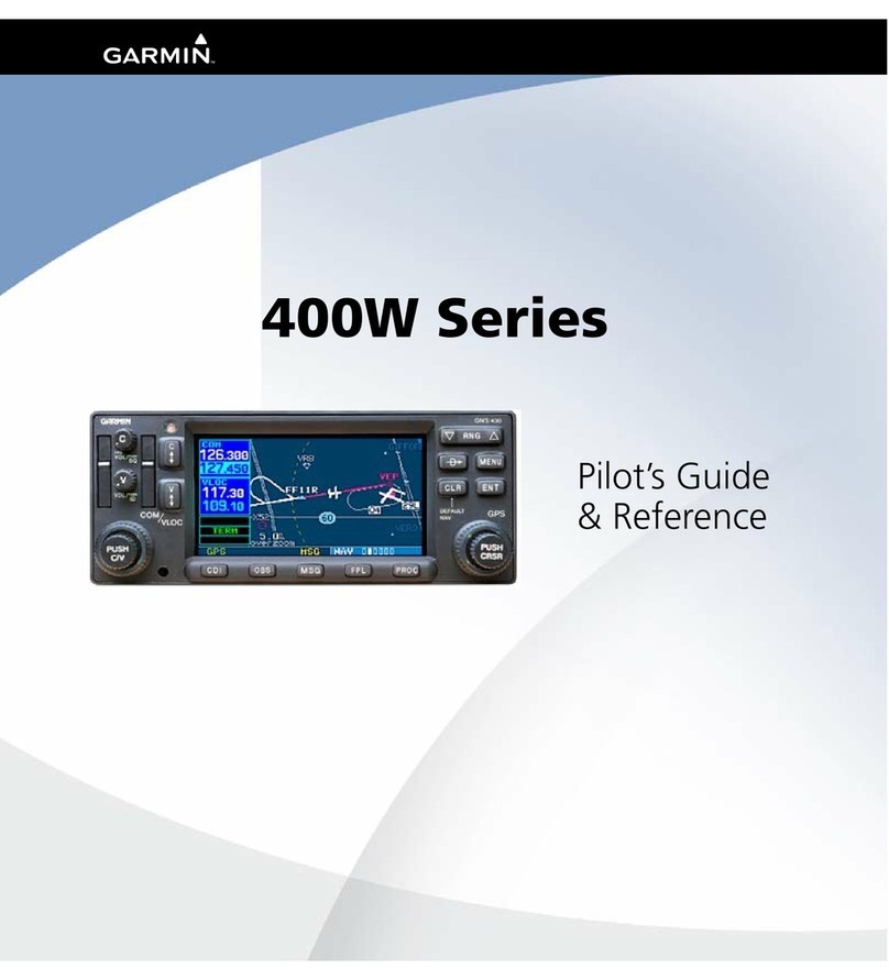 Garmin GPS 400W Pilot's Guide & Reference
