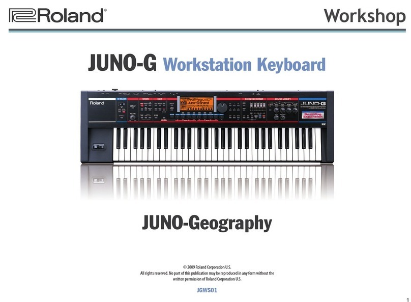 Roland JUNO-G User manual