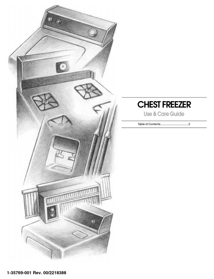 Whirlpool Chest freezer Use & care guide
