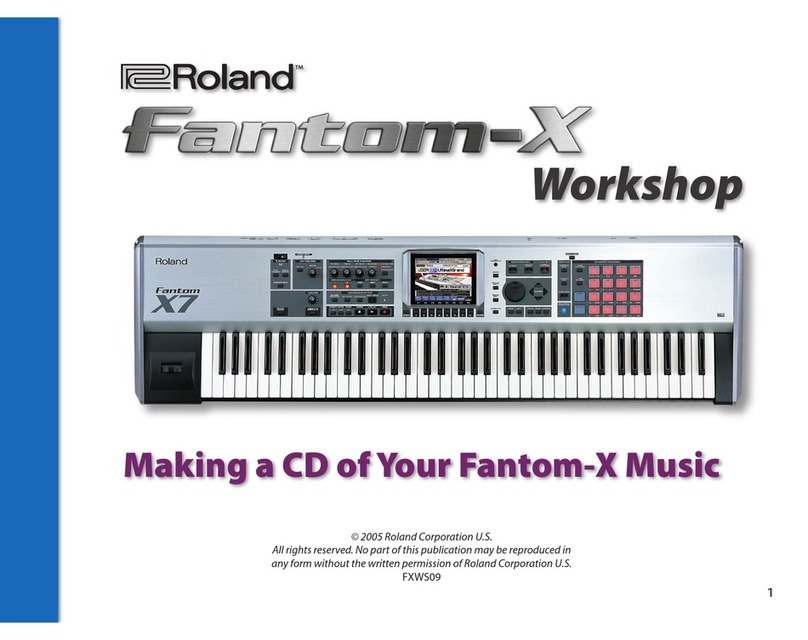 Roland Fantom-X User manual