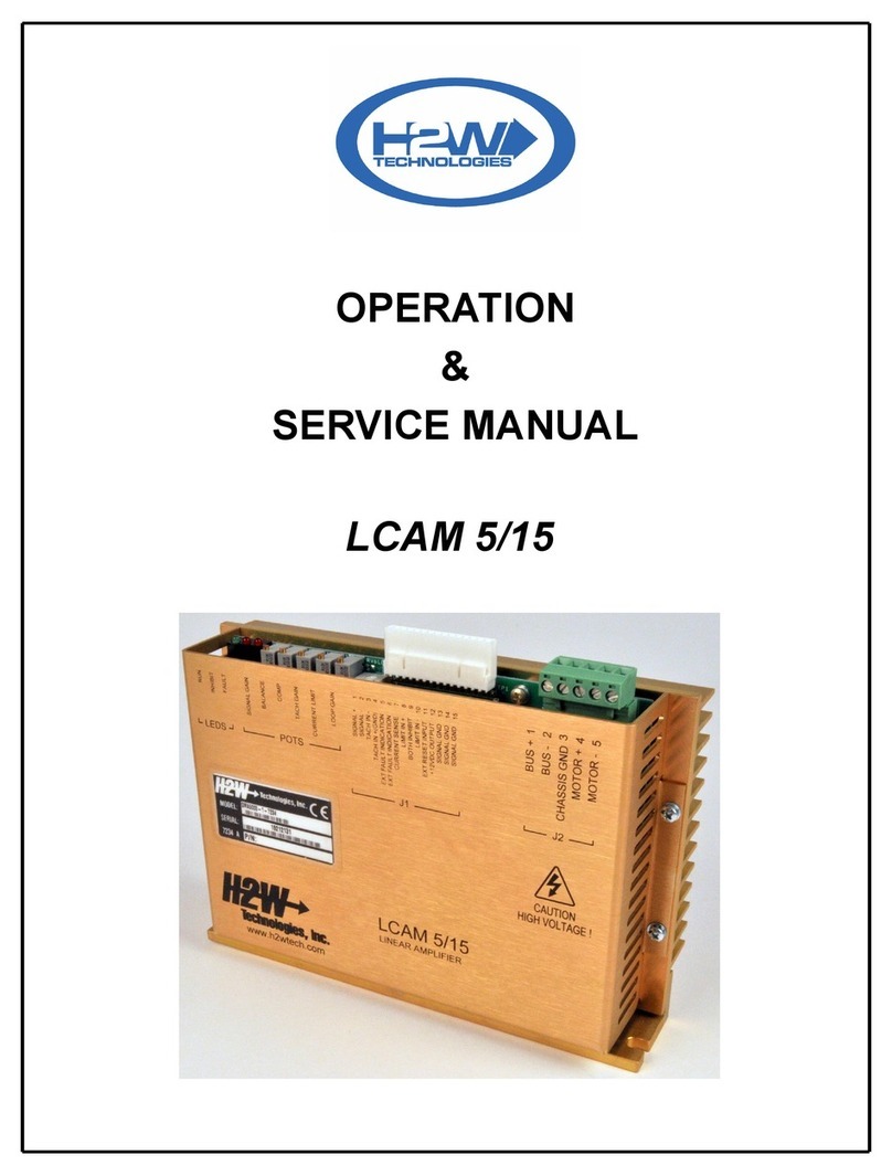 H2W technologies LCAM 5/15 Operation & service manual