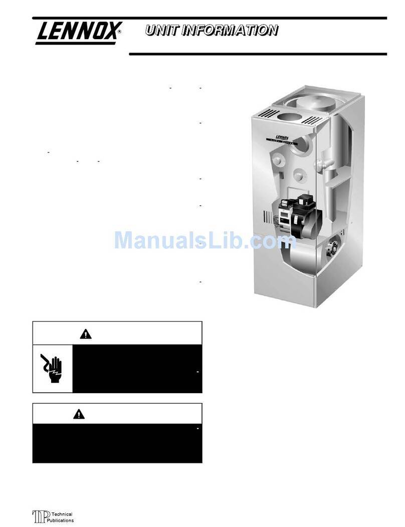 Lennox O23 Installation and operation manual Lennox O23 Installation and operation manual